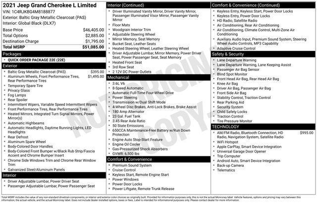 Jeep Grand Cherokee Limited 4WD 2021