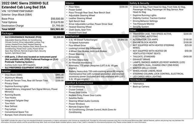 GMC Sierra 2500HD SLE Double Cab 4WD LB 2022