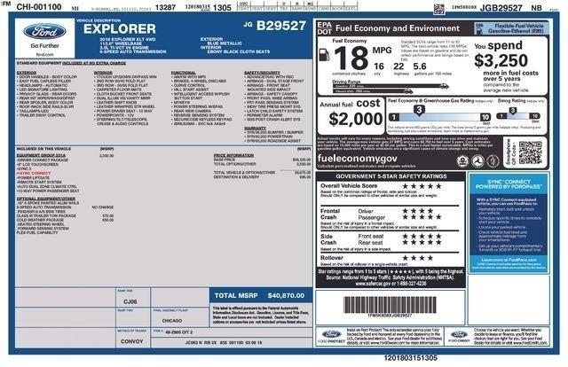 Ford Explorer XLT 4WD 2018