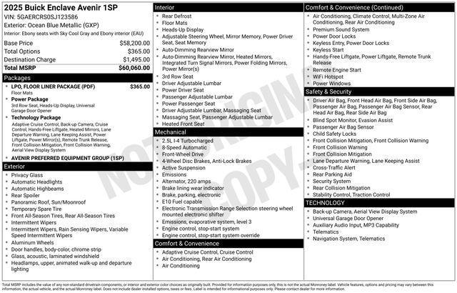 Buick Enclave Avenir FWD 2025