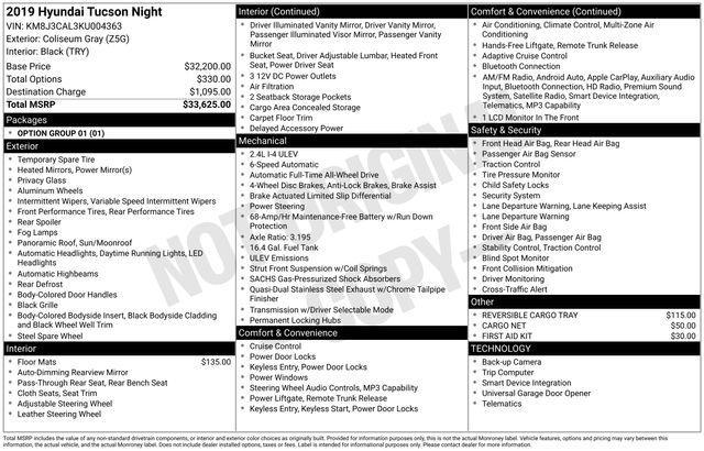 Hyundai Tucson Sport AWD 2019