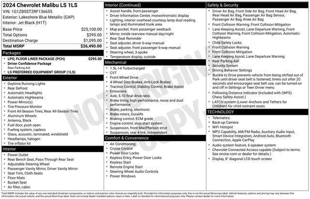 Chevrolet Malibu LS 2024