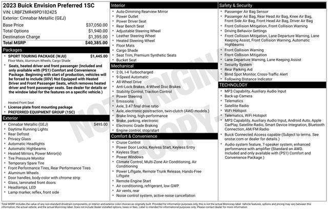 Buick Envision Preferred AWD 2023