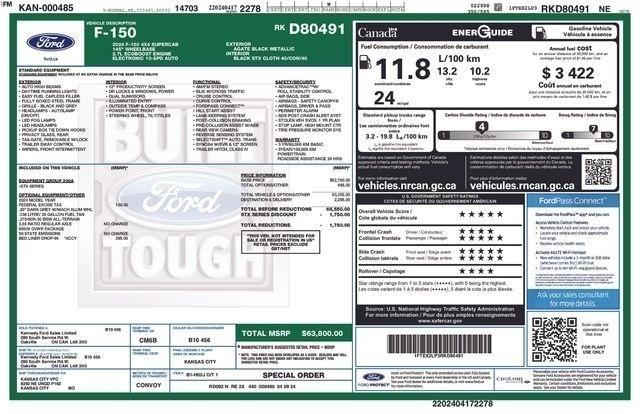 Ford F-150 STX SuperCab 4WD 2024