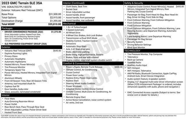 GMC Terrain SLE AWD 2023