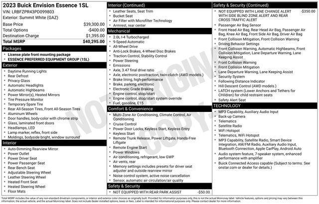 Buick Envision Essense AWD 2023