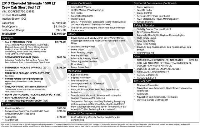 Chevrolet Silverado 1500 LT Crew Cab 4WD 2013
