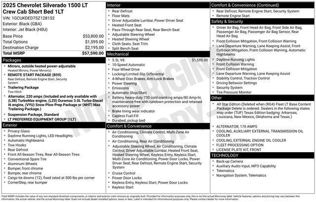Chevrolet Silverado 1500 LT Crew Cab 4WD 2025