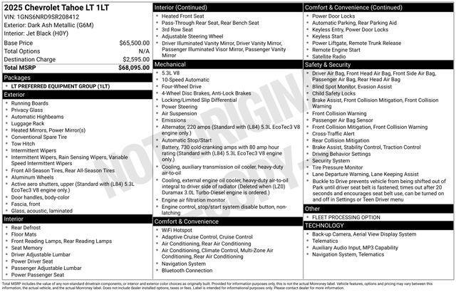Chevrolet Tahoe LT 4WD 2025