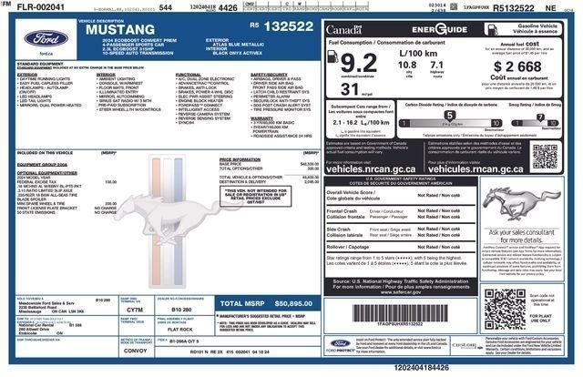 Ford Mustang EcoBoost Premium Convertible 2024