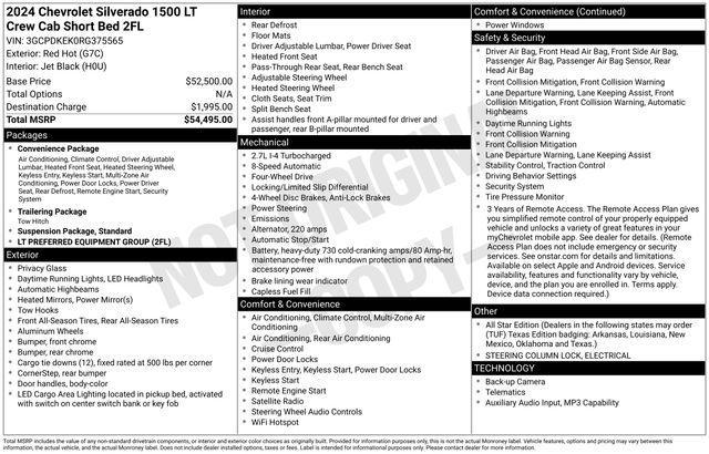 Chevrolet Silverado 1500 LT-L Crew Cab 4WD 2024