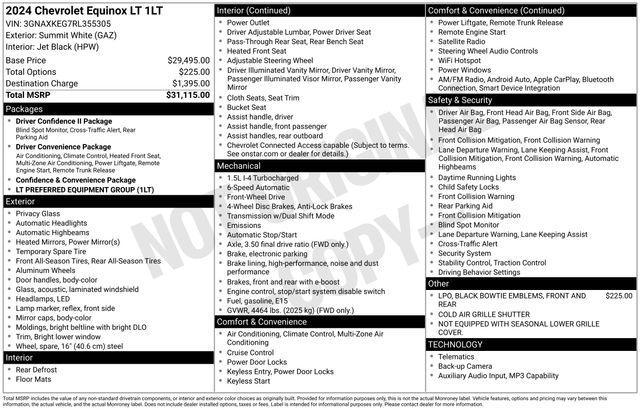 Chevrolet Equinox LT 2WD 2024