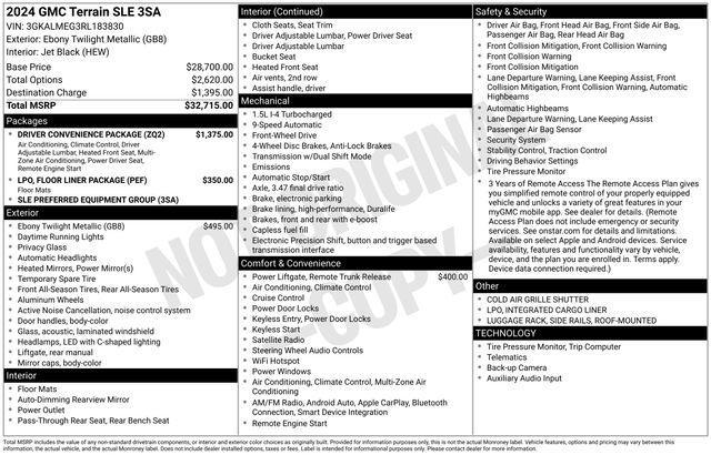 GMC Terrain SLE 2024