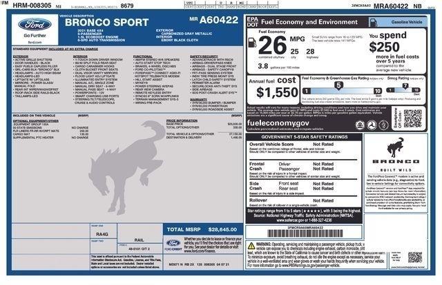 Ford Bronco Sport Base 2021