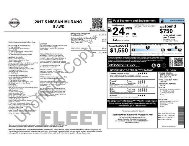 Nissan Murano S AWD 2017