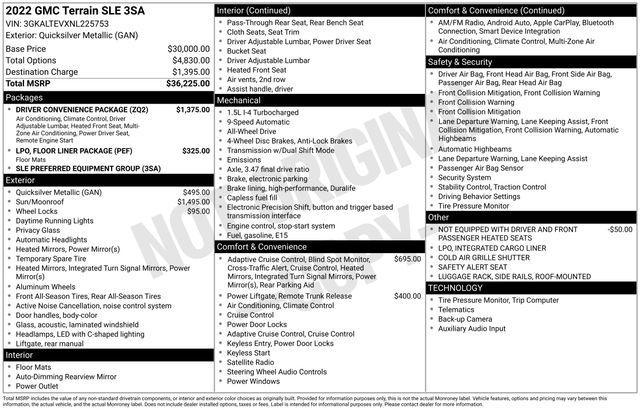 GMC Terrain SLE AWD 2022