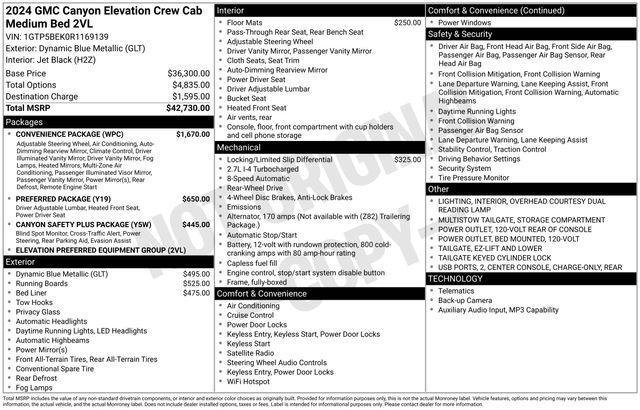 GMC Canyon Elevation Crew Cab 2WD 2024