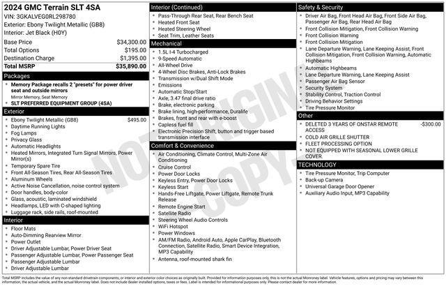 GMC Terrain SLT AWD 2024
