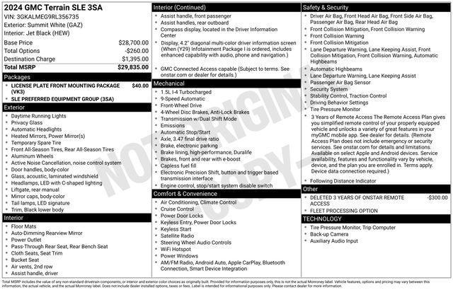 GMC Terrain SLE 2024