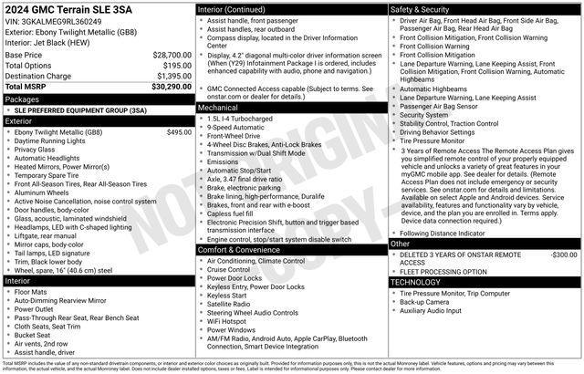 GMC Terrain SLE 2024