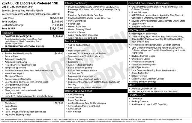 Buick Encore GX Preferred 2024