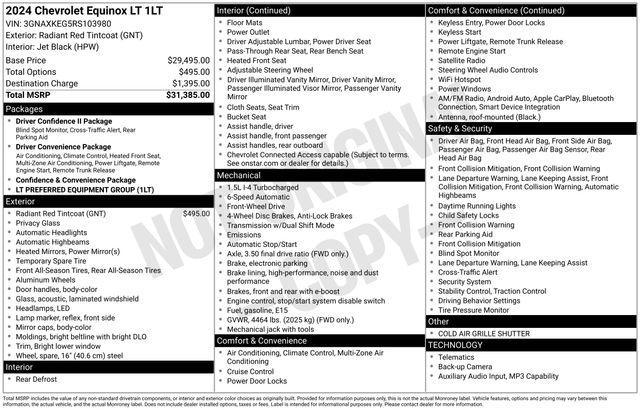 Chevrolet Equinox LT 2WD 2024