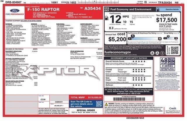 Ford F-150 Raptor SuperCrew 4WD 2026