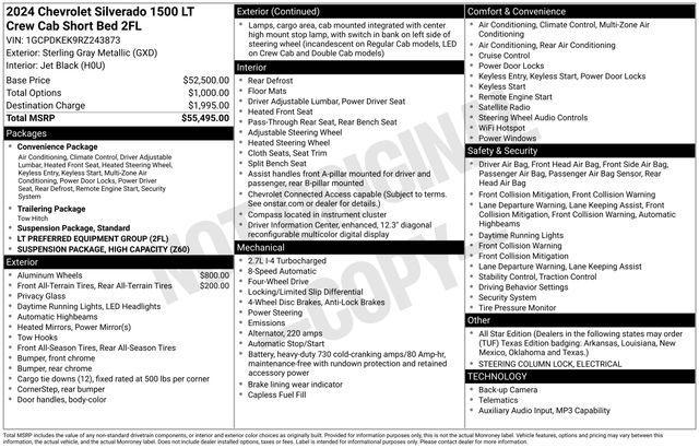 Chevrolet Silverado 1500 LT-L Crew Cab 4WD 2024