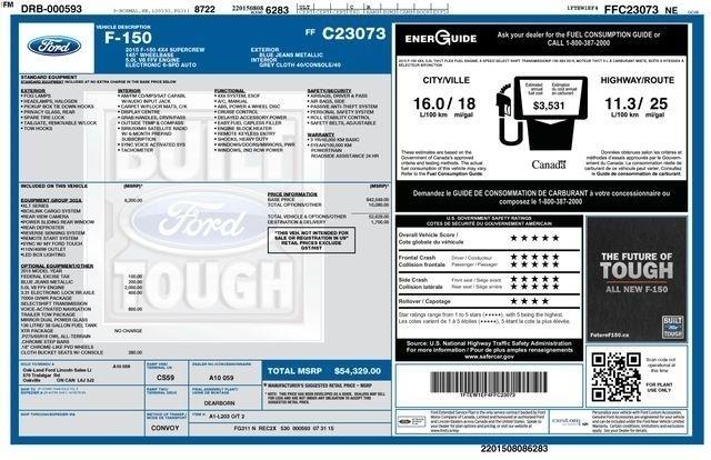 Ford F-150 XL SuperCrew 5.5-ft. Bed 4WD 2015