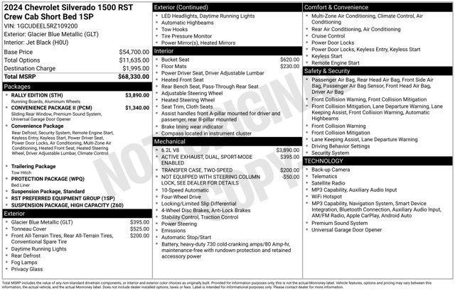 Chevrolet Silverado 1500 RST Crew Cab 4WD 2024
