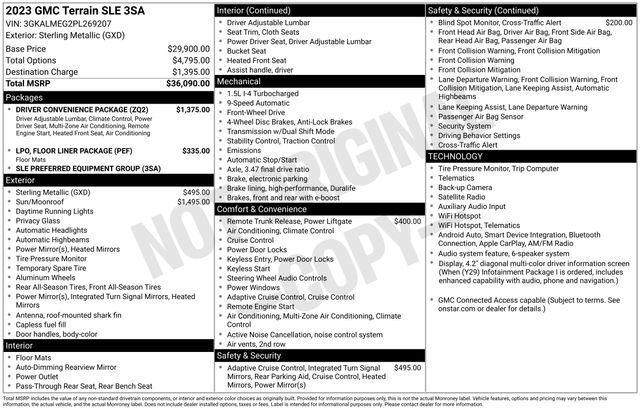 GMC Terrain SLE 2023