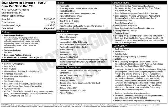 Chevrolet Silverado 1500 LT-L Crew Cab 4WD 2024