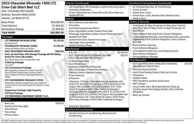 Chevrolet Silverado 1500 LTZ Crew Cab 4WD 2023
