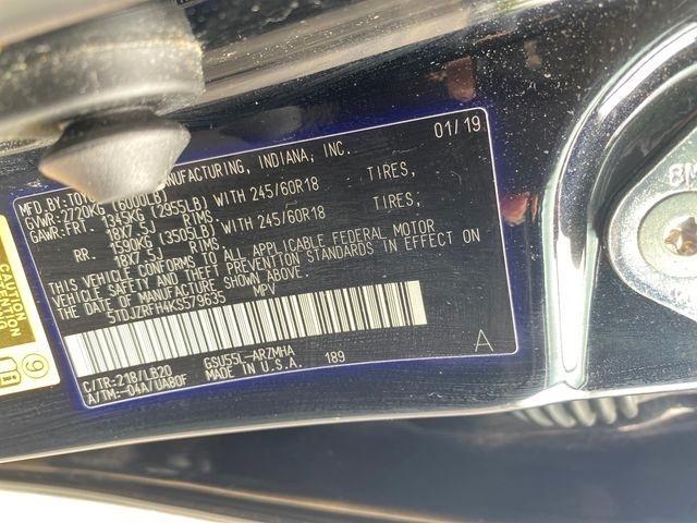 Toyota Highlander SE AWD V6 2019