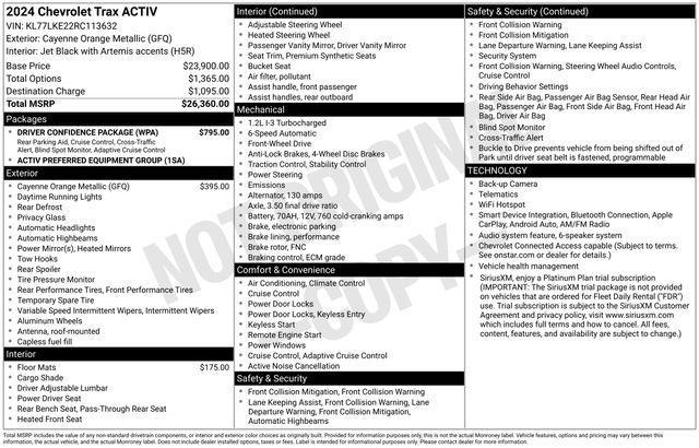 Chevrolet Trax ACTIV 2024