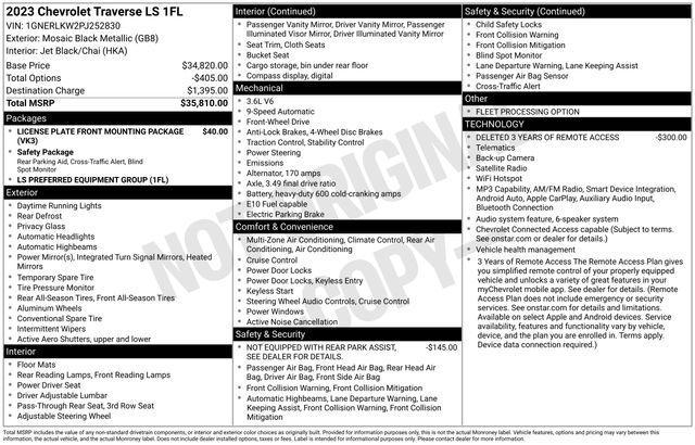Chevrolet Traverse LS FL FWD 2023
