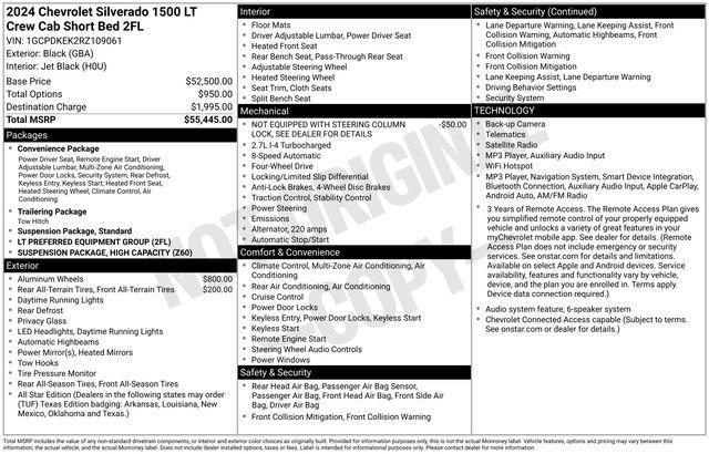 Chevrolet Silverado 1500 LT-L Crew Cab 4WD 2024