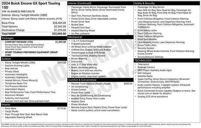 Buick Encore GX Sport Touring AWD 2024