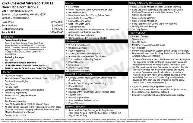 Chevrolet Silverado 1500 LT-L Crew Cab 4WD 2024