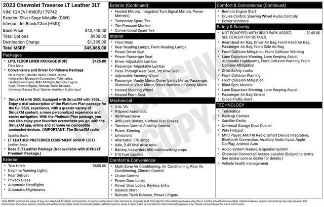 Chevrolet Traverse LT Feather AWD 2023