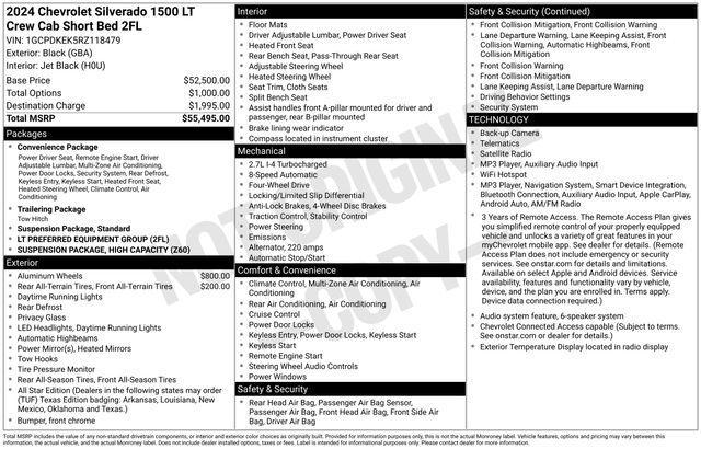 Chevrolet Silverado 1500 LT-L Crew Cab 4WD 2024