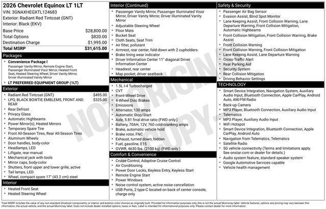 Chevrolet Equinox LT 2WD 2026