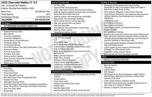 Chevrolet Malibu 1LT 2023
