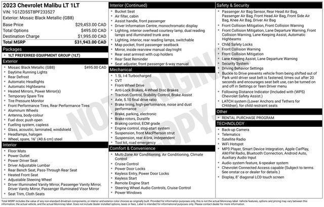 Chevrolet Malibu 1LT 2023
