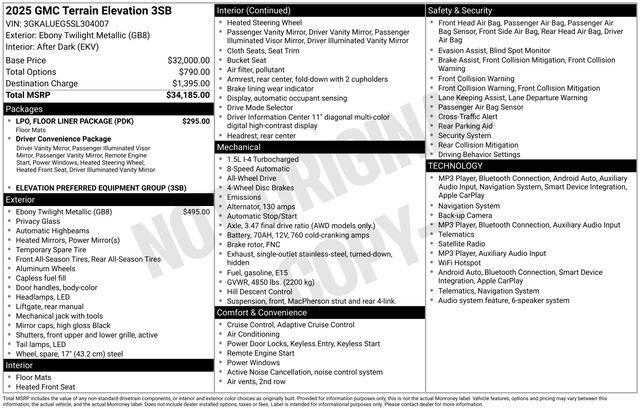 GMC Terrain Elevation AWD 2025