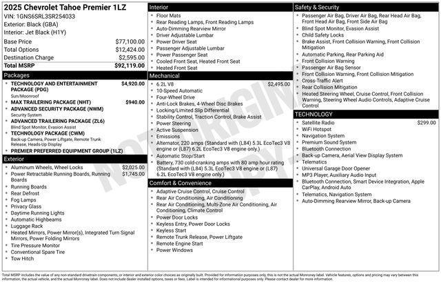 Chevrolet Tahoe Premier 4WD 2025