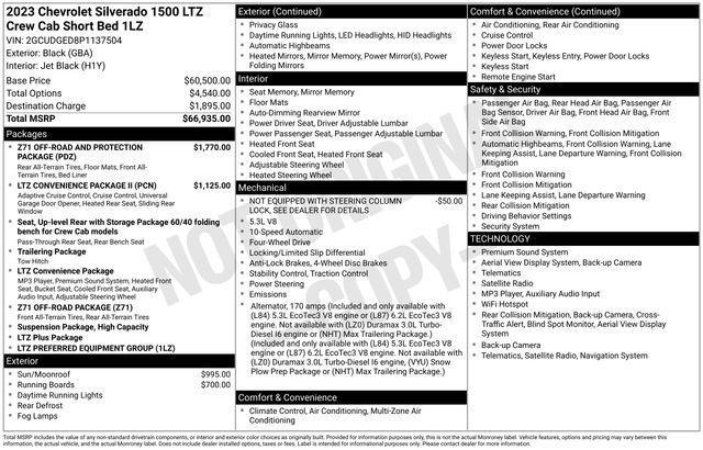 Chevrolet Silverado 1500 LTZ Crew Cab 4WD 2023