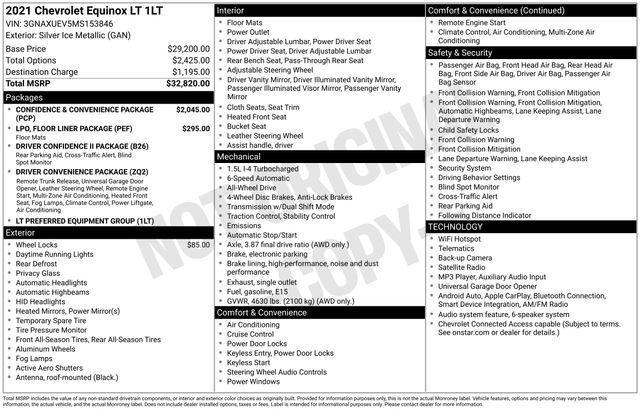 Chevrolet Equinox LT AWD 2021