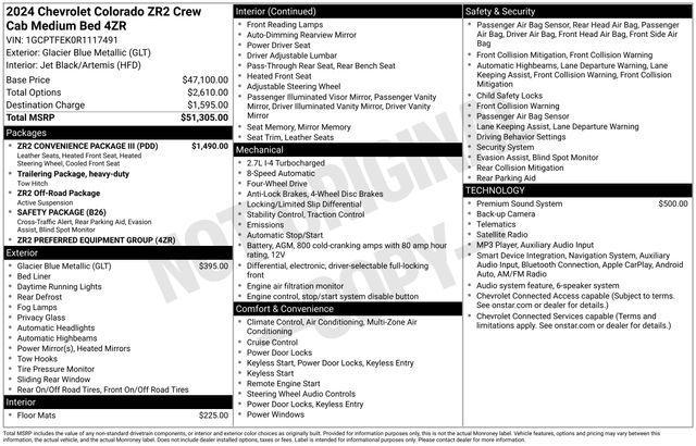 Chevrolet Colorado ZR2 Crew Cab 4WD 2024