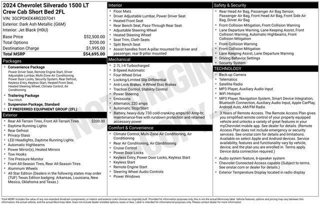 Chevrolet Silverado 1500 LT-L Crew Cab 4WD 2024